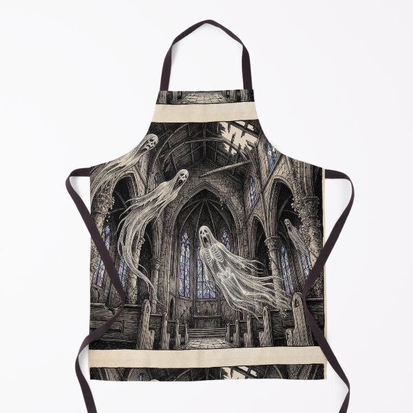 Item preview, Gothic Mansion Haunting nightmare illustration art designed and sold by Vintage Designs +.