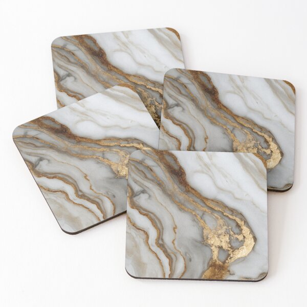 Item preview, Natural white and golden stone pattern designed and sold by SmileshareShop.
