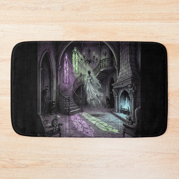 Item preview, Gothic Mansion Haunting nightmare illustration art designed and sold by Vintage Designs +.