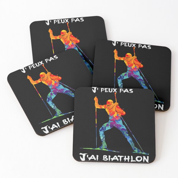 Item preview, J' Peux Pas - Biathlon Athlete Skiing – Dynamic Winter Sports Illustration designed and sold by T-Chou.