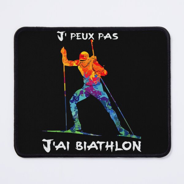 Item preview, J' Peux Pas - Biathlon Athlete Skiing – Dynamic Winter Sports Illustration designed and sold by T-Chou.