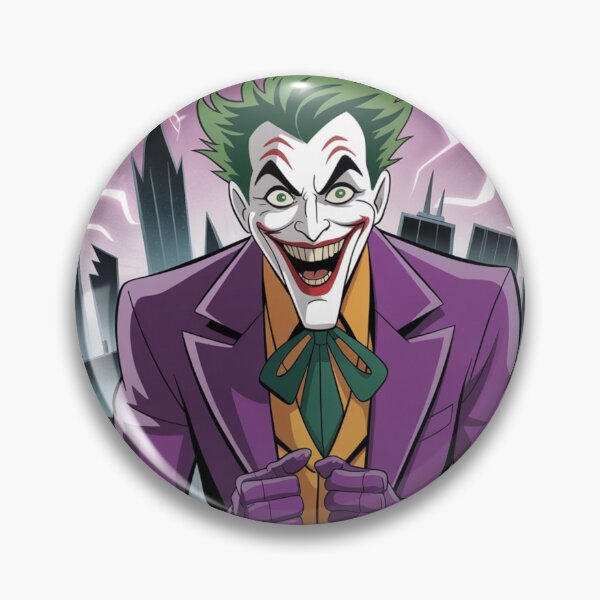 Item preview, Joker's Electric Grin: Lightning-Struck Chaos Over Gotham - DC Comics Fan Art designed and sold by Midnight Veil Designs.