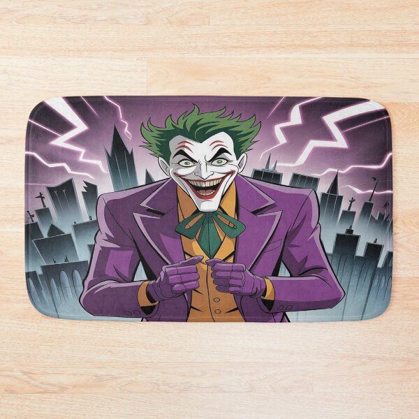 Item preview, Joker's Electric Grin: Lightning-Struck Chaos Over Gotham - DC Comics Fan Art designed and sold by Midnight Veil Designs.
