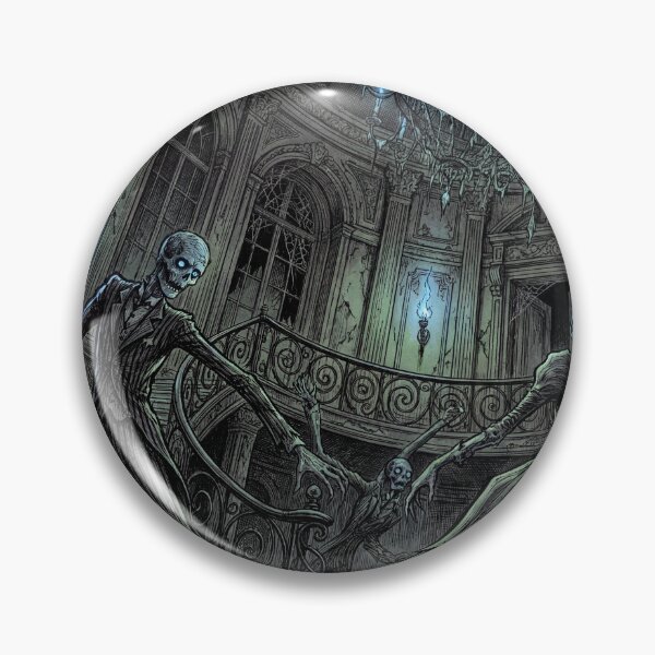 Item preview, Gothic Mansion Haunting nightmare illustration art designed and sold by Vintage Designs +.
