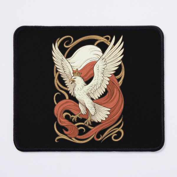 Item preview, Poland Polska Eagle Flag Art Nouveau Gift designed and sold by Pineapple-Tree.