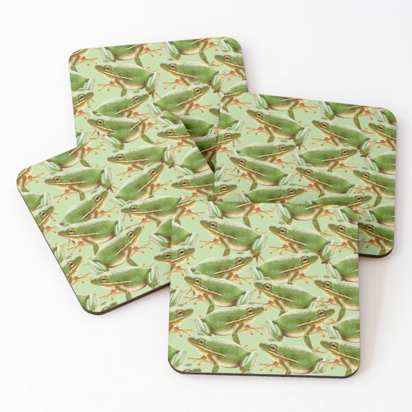Item preview, Just Frogs fabric on green design designed and sold by TerenceLacey.