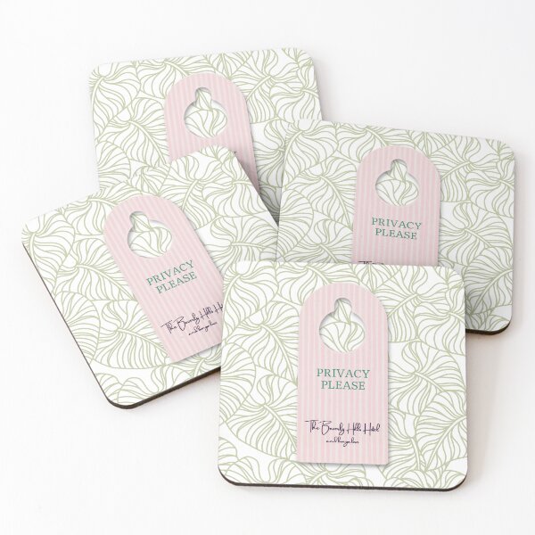Item preview, Beverly Hills Do Not Disturb Door Hanger designed and sold by SaltedBeachPaperie.