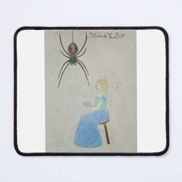 Item preview, Little Miss Muffet and Giant Black Widow  designed and sold by StickersTheBat.