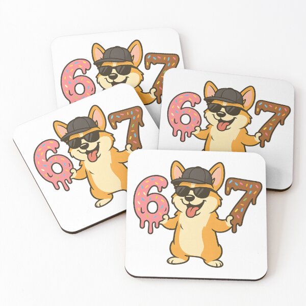 Item preview, 67 Corgi Puppy Dog Six Seven 6 7 Meme designed and sold by Leonardo Palumbo.