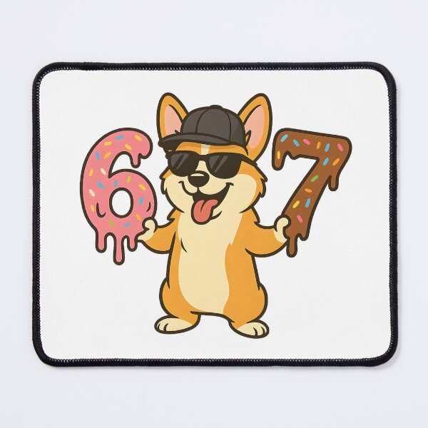 Item preview, 67 Corgi Puppy Dog Six Seven 6 7 Meme designed and sold by Leonardo Palumbo.