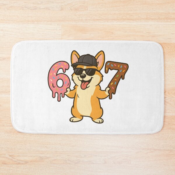 Item preview, 67 Corgi Puppy Dog Six Seven 6 7 Meme designed and sold by Leonardo Palumbo.