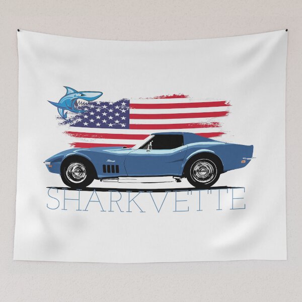 Item preview, C3 Sharkvette - Inspired American Muscle Car Illustration designed and sold by tupaffi.