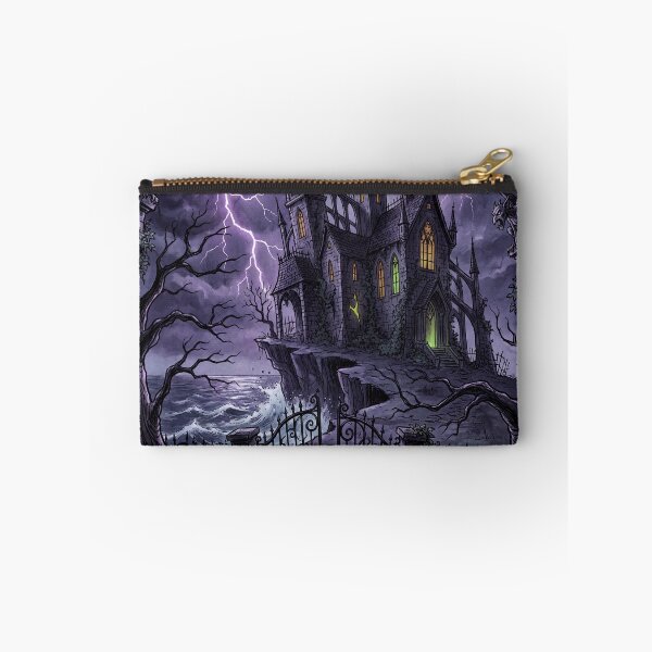 Item preview, Gothic Mansion Haunting nightmare illustration art designed and sold by Vintage Designs +.