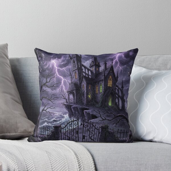 Item preview, Gothic Mansion Haunting nightmare illustration art designed and sold by Vintage Designs +.