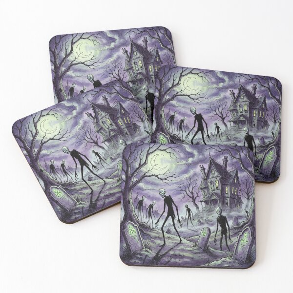 Item preview, Gothic Mansion Haunting nightmare illustration art designed and sold by Vintage Designs +.