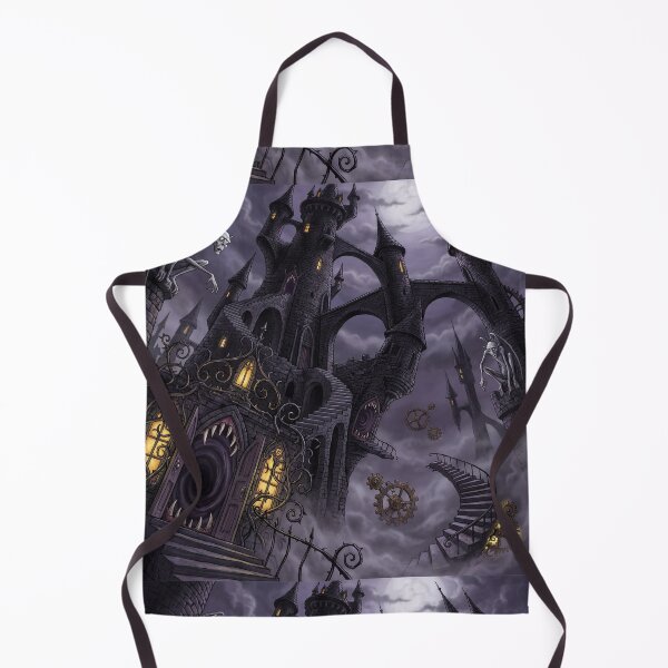 Item preview, Gothic Mansion Haunting nightmare illustration art designed and sold by Vintage Designs +.