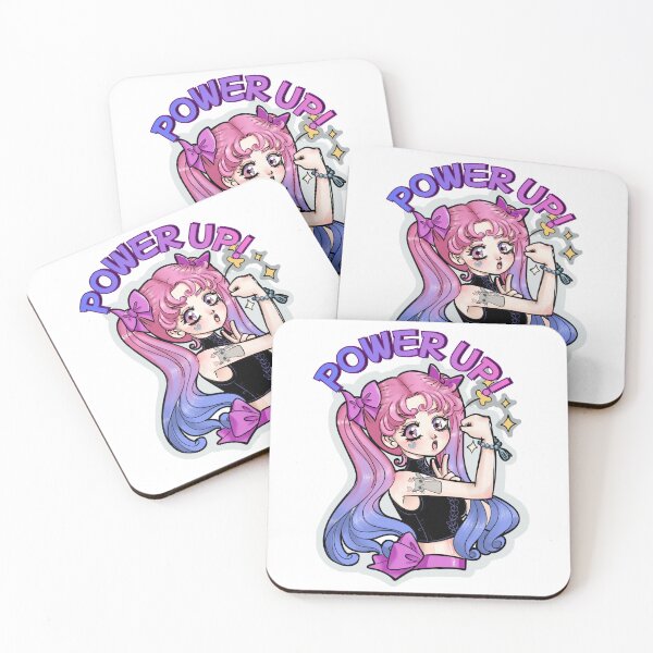 Item preview, Power Up! – Kawaii Magical Girl Strength Art designed and sold by LaRoseDreams.