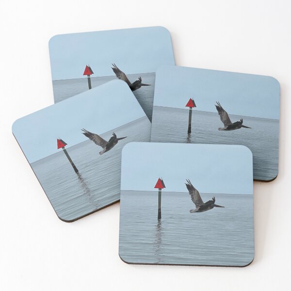 Item preview, Pelican in Flight Over Glassy Water designed and sold by royalswin.