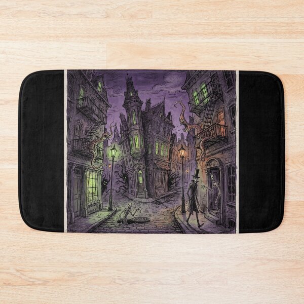 Item preview, Gothic Mansion Haunting nightmare illustration art designed and sold by Vintage Designs +.