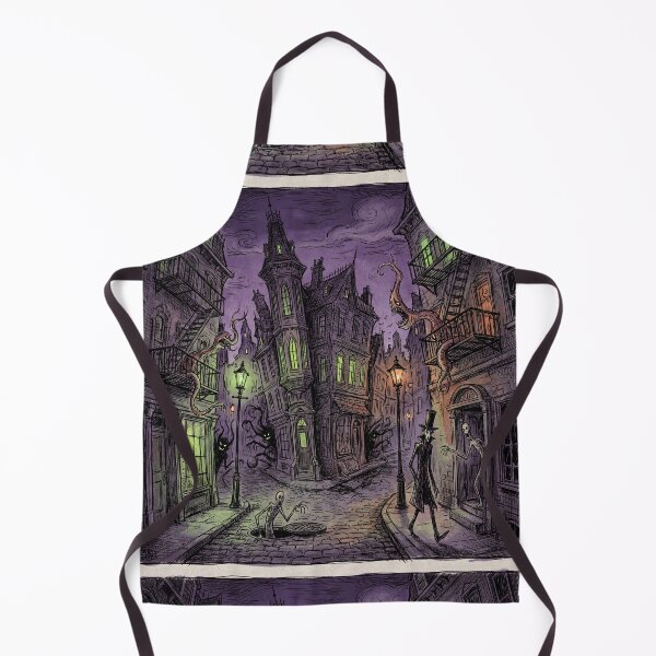 Item preview, Gothic Mansion Haunting nightmare illustration art designed and sold by Vintage Designs +.