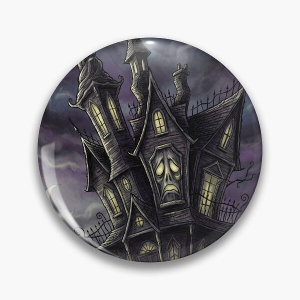 Item preview, Gothic Mansion Haunting nightmare illustration art designed and sold by Vintage Designs +.