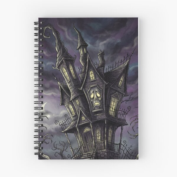 Item preview, Gothic Mansion Haunting nightmare illustration art designed and sold by Vintage Designs +.