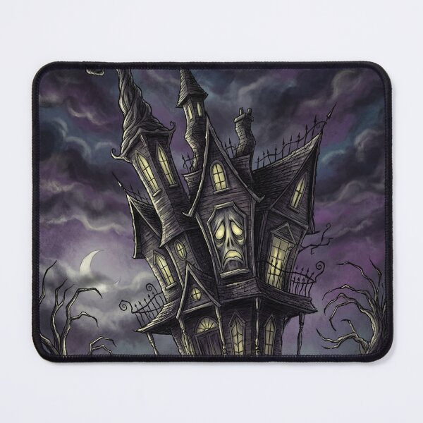 Item preview, Gothic Mansion Haunting nightmare illustration art designed and sold by Vintage Designs +.