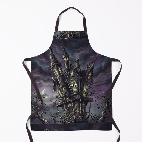 Item preview, Gothic Mansion Haunting nightmare illustration art designed and sold by Vintage Designs +.