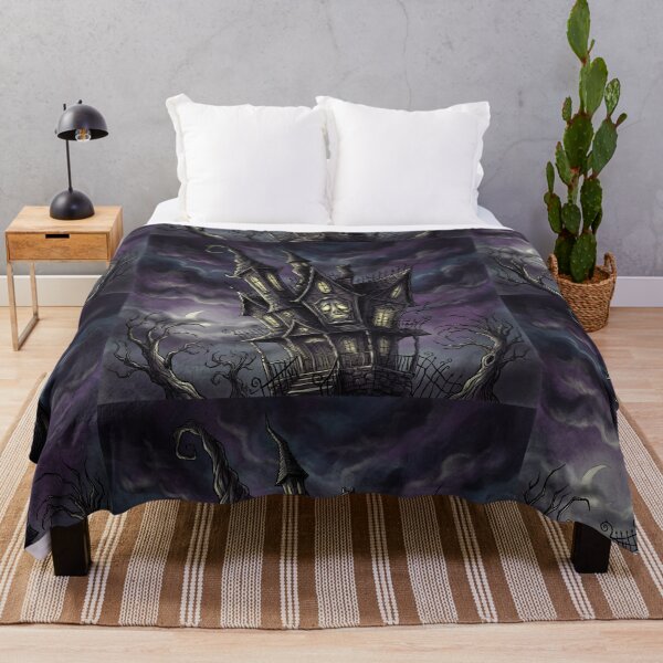 Item preview, Gothic Mansion Haunting nightmare illustration art designed and sold by Vintage Designs +.