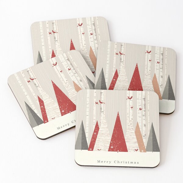 Item preview, Scandinavian Geometric Winter Forest designed and sold by ChicTrendz.