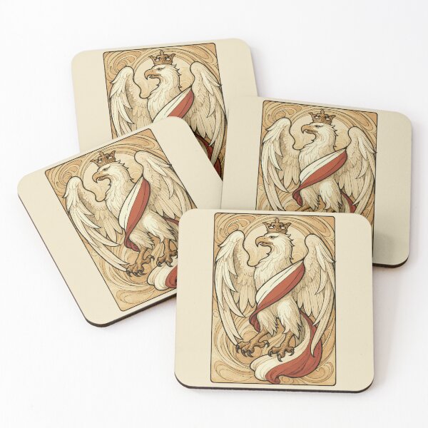 Item preview, Poland Polska Eagle Flag Art Nouveau Gift designed and sold by Pineapple-Tree.
