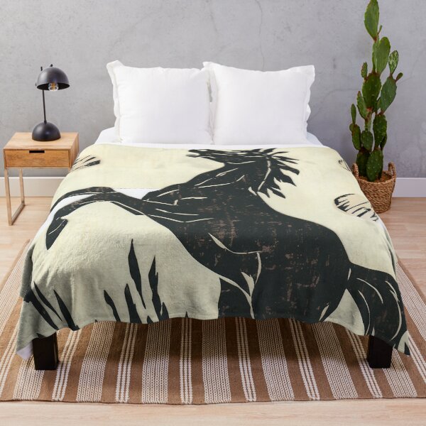 Item preview, Abstract Rearing Black Horse Spirit designed and sold by bubblegoth.