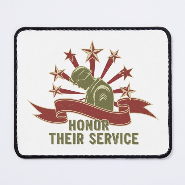 Item preview, Honor Their Service Fallen Soldier Vintage Distressed Veteran Memorial Tribute designed and sold by chattsuede.