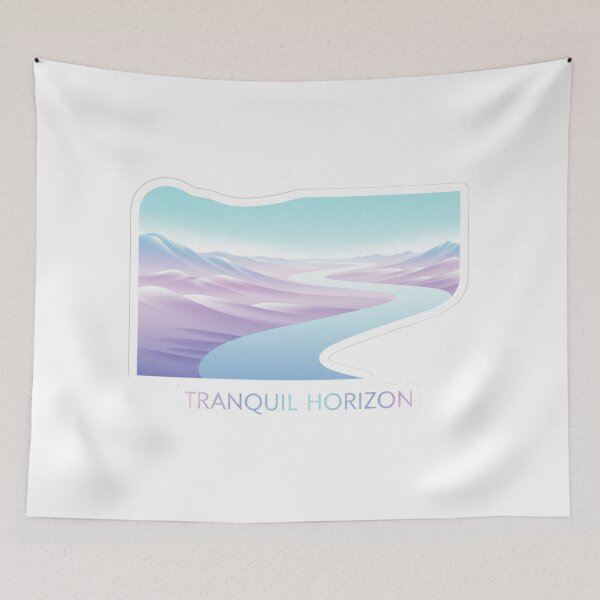 Item preview, Pastel River Tranquil Horizon designed and sold by lorand-designs.