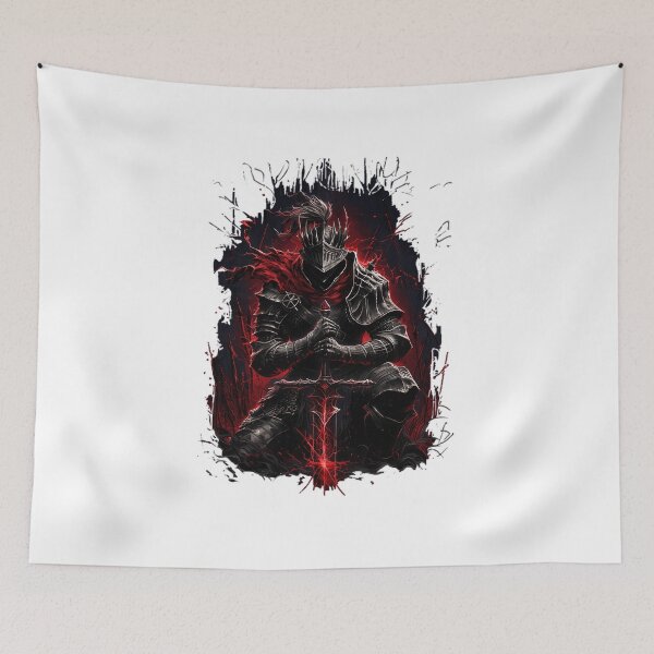 Item preview, Dark Crimson Armored Knight Silhouette designed and sold by thelmafuentes.