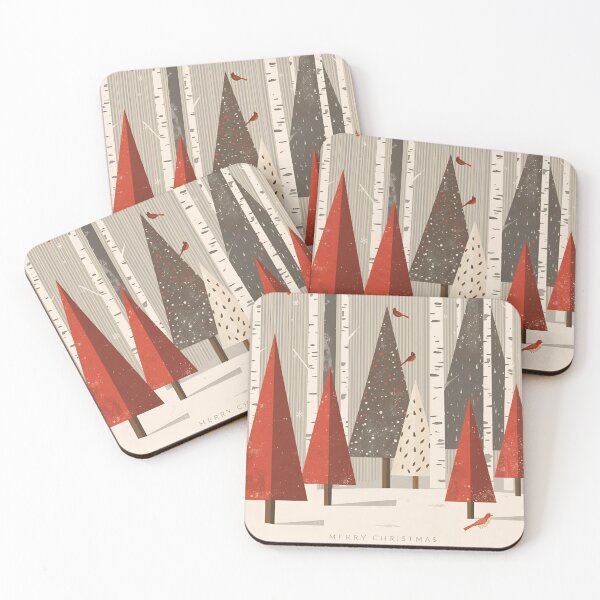 Item preview, Nordic Birchwood Winter Scene designed and sold by ChicTrendz.