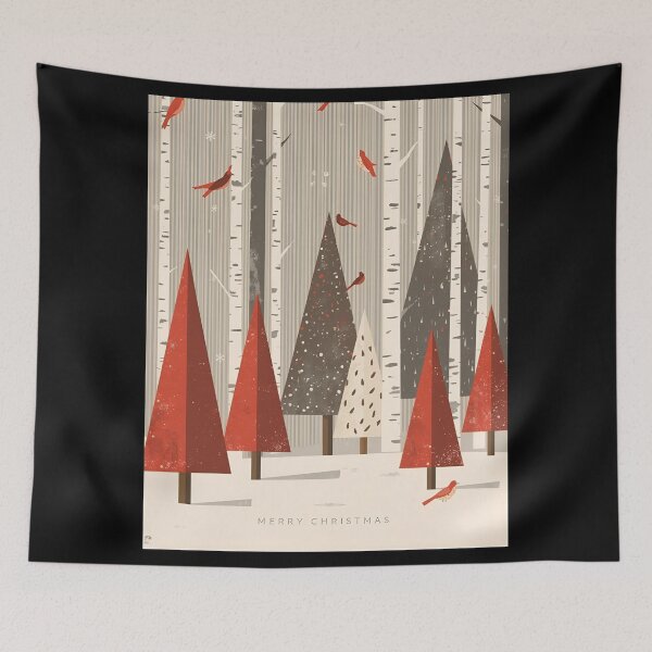 Item preview, Nordic Birchwood Winter Scene designed and sold by ChicTrendz.