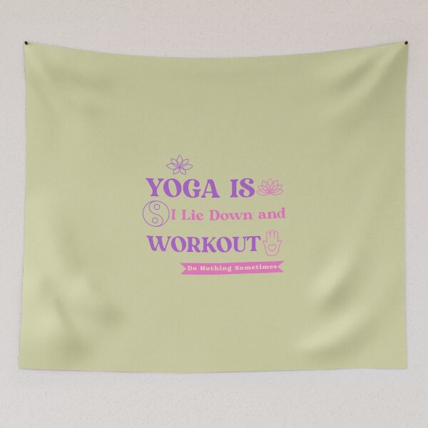 Item preview, Wish Yoga Was Just Lying Down beginners yoga. designed and sold by "Vibe & Style Merch".