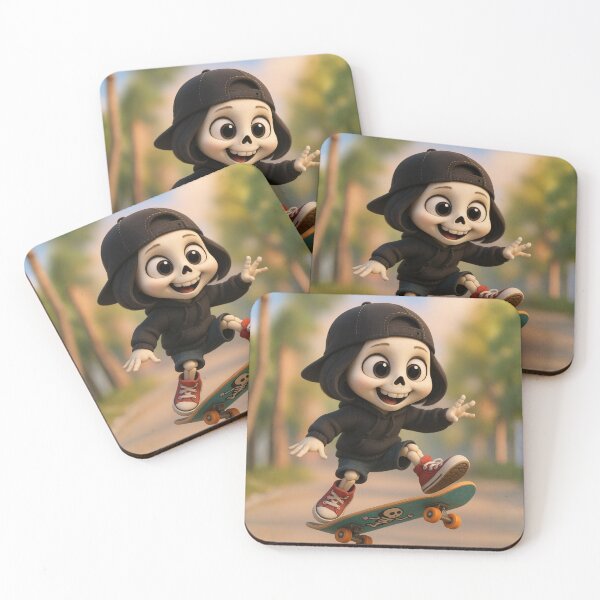 Item preview, Skater Grim Reaper Girl designed and sold by Sillytoe.