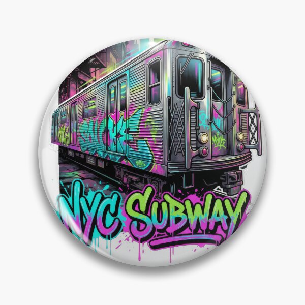 Item preview, NYC Subway R32 Brightliner - 1970s Vintage Graffiti Art designed and sold by MayaDelaye.