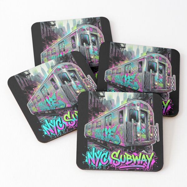Item preview, NYC Subway R32 Brightliner - 1970s Vintage Graffiti Art designed and sold by MayaDelaye.
