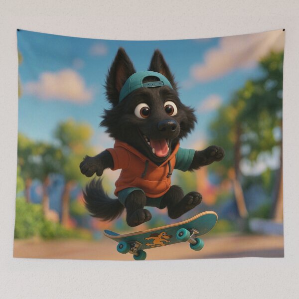 Item preview, Skater Groenendael designed and sold by Sillytoe.