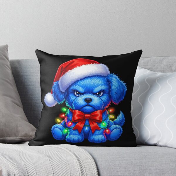 Item preview, Grumpy Christmas Puppy – Funny Holiday Dog Illustration designed and sold by LALA-MIRA.