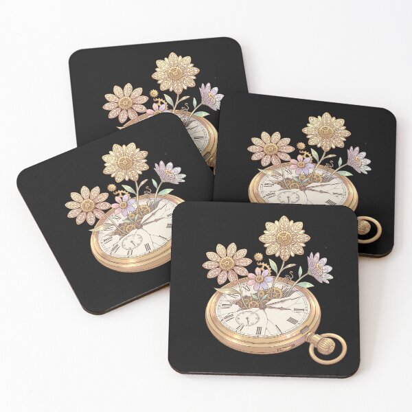 Item preview, Clockwork Garden – Surreal Anime Mechanical Flower Illustration designed and sold by Vrixat.