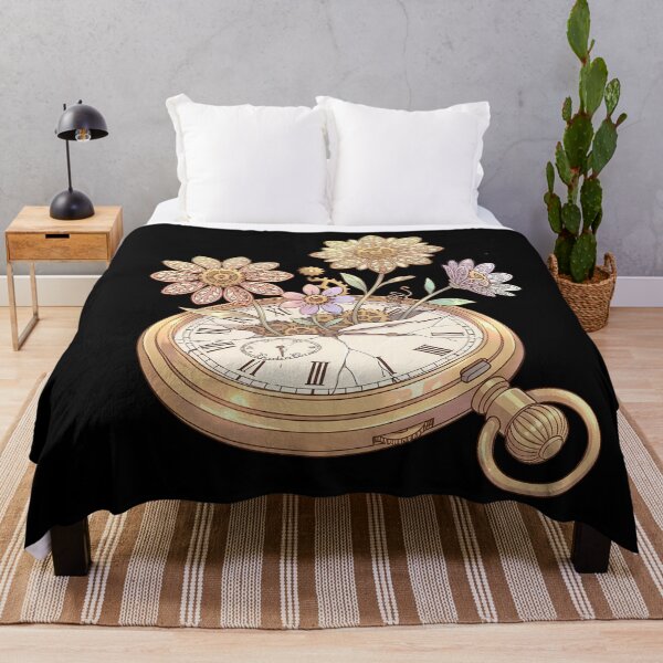 Item preview, Clockwork Garden – Surreal Anime Mechanical Flower Illustration designed and sold by Vrixat.