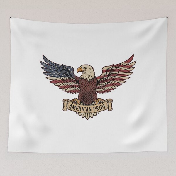 Item preview, American Pride Eagle Vintage Patriotic Design designed and sold by chattsuede.