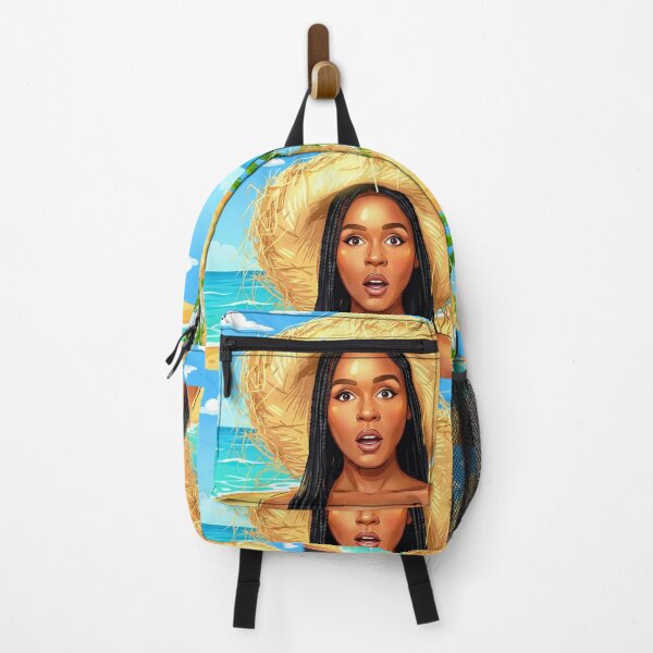 Item preview, A Drawing of Janelle Monáe on a beach in Costa Rica designed and sold by MattBStickers.