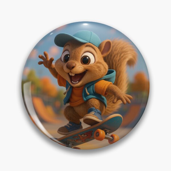 Item preview, Skater Ground Squirrel designed and sold by Sillytoe.