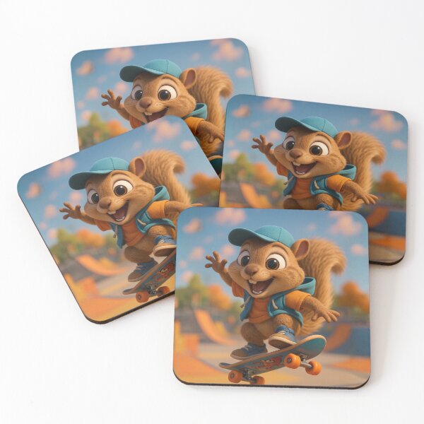 Item preview, Skater Ground Squirrel designed and sold by Sillytoe.