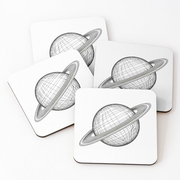 Item preview, Geometric Saturn Planet Ring Line Art designed and sold by thenextstepua.